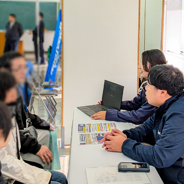 当日の様子、A社
